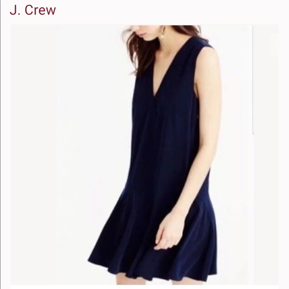 J. Crew Sleeveless Flounce dress